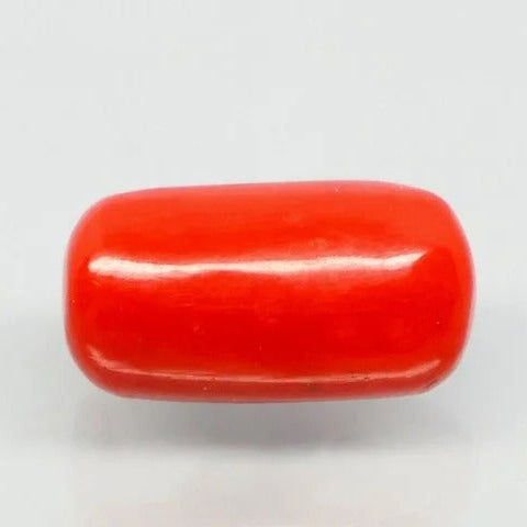 Natural Red Italian Coral |5H50| Cushion Cabochon| Govt. Lab Certified | Report No. 11877D47663