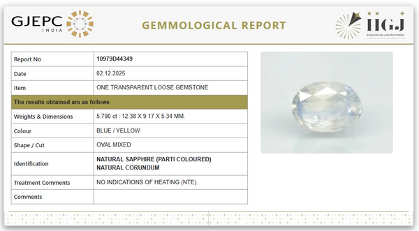 Natural Pitambari | Oval Mixed| Govt. Lab Certified | 10979D44349