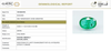 IIGJ certificate 10104D40730 for natural Emerald from Tushar Gems