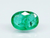 Natural Emerald (Panna) oval mixed cut loose gemstone, report no. 10104D40730