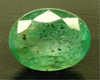 Natural Emerald (Panna) oval mixed cut loose gemstone, report no. 13438D54809