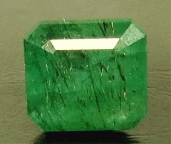 Natural Emerald (Panna) octagon step cut loose gemstone, report no. 13438D54814
