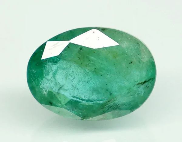 Natural Emerald 6.80 ct oval mixed cut loose gemstone, green, IIGJ certified report no. 13439D54828