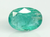Natural Emerald 4.74 ct oval mixed cut loose gemstone, green, IIGJ certified report no. 13439D54835