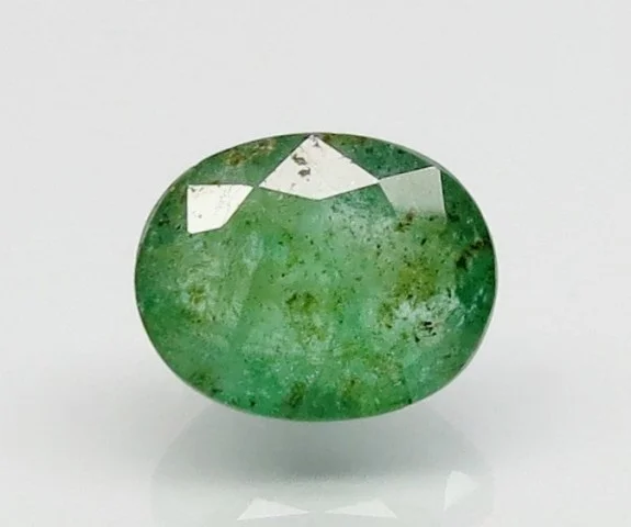Natural Emerald 5.82 ct oval mixed cut loose gemstone, green, IIGJ certified report no. 6938D27109