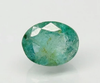 Natural Emerald 7.61 ct oval mixed cut loose gemstone, green, IIGJ certified report no. 7000D27362