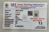 SRT Gems Testing Laboratory certificate SRGTL30782 for Natural South Sea Pearl from Tushar Gems