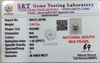 SRT Gems Testing Laboratory certificate SRGTL30790 for Natural South Sea Pearl from Tushar Gems