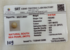 SRT Gems Testing Laboratory certificate SRGTL96601 for Natural South Sea Pearl from Tushar Gems