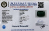 Natural Emerald |26H00| RECTANGLE | Lab Certified No. IGCDKBAJ46090