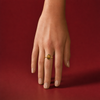Natural Tiger Eye ring worn on hand – Tushar Gems