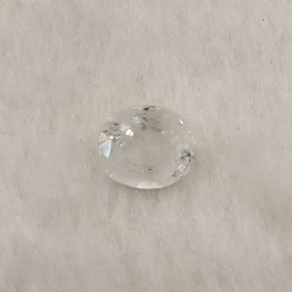 Natural White Sapphire 5.33 Ratti oval loose gemstone - Tushar Gems