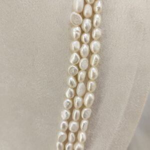 The Natural Three-Line Unusual Shape Necklace: A Bold Statement of Organic Elegance 088