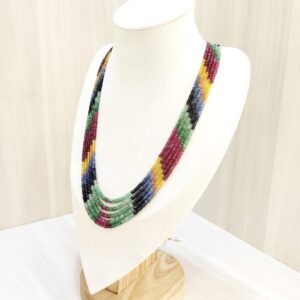 Rainbow 5 String Necklace: A Dazzling Celebration of Color