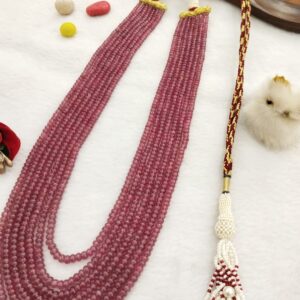Natural Ruby Seven Line Beaded Necklace: A Symbol of Elegance and Passion