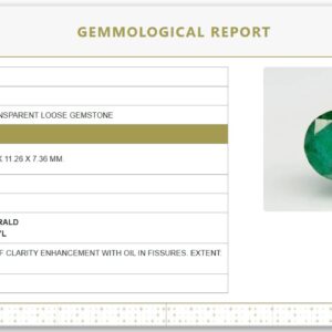 9.14 Ratti   Natural Emerald Govt. Lab Certified | Oval Mixed Cut  Certificate No.: 6810D26572