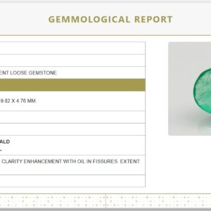 Natural Emerald 4.72 Ratti | Oval Mixed Cut | Govt. Lab Certified
