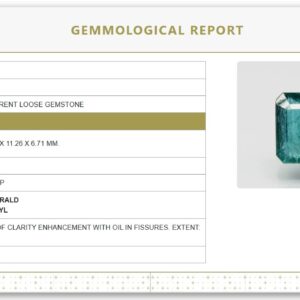 9.47 Ratti - Certified Natural Emerald (GJEPC Certified) | Octagon Step Cut | Minor Oil Treatment  Certificate No.: 7000D27334