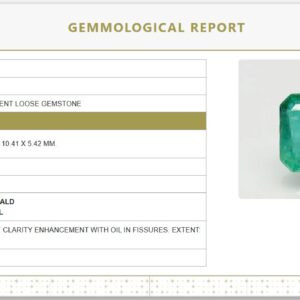 Natural Emerald 5.48 Ratti | Govt. Lab Certified |Octagon Step Cut