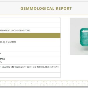 Natural Emerald 5.54 Ratti | Govt. Lab Certified | Octagon Step Cut