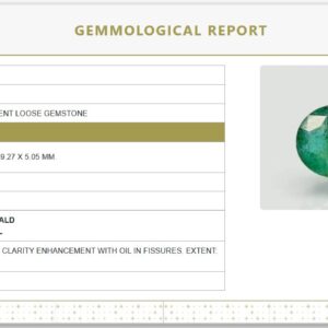 Natural Emerald | Oval Mixed Cut | Transparent | Govt. Lab Certified  No. 7000D27351
