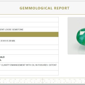 Natural Emerald 5.49 Ratti | Certified Oval Mixed Cut