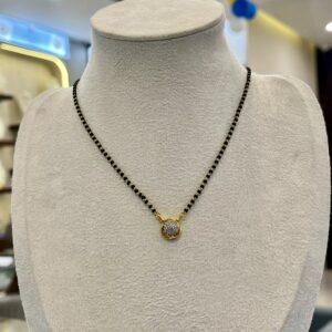Graceful Diamond Mangalsutra in 14K Gold – 0.15 Carat