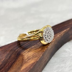 Kisna 14K Gold Natural Diamond Ring – 0.22 Ct of Elegance