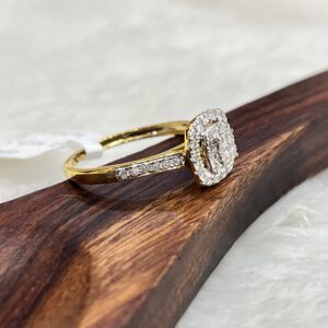 Kisna 14K Gold Natural Diamond Ring – 0.26 Ct of Elegance