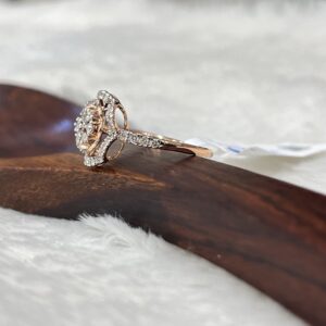 Kisna 14K Gold Natural Diamond Ring – 0.38 Ct Sparkling Beauty