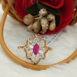 Kisna 14K Gold Natural Diamond Ring – 0.26 Ct of Dazzling Grace