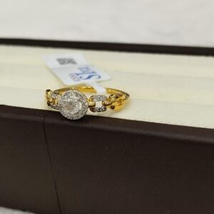 Kisna 14K Gold Natural Diamond Ring – 0.27 Ct of Refined Sparkle