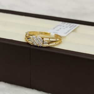 Kisna 14K Gold Natural Diamond Ring – 0.06 Ct of Everyday Elegance