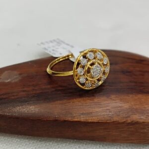 Kisna 14K Gold Natural Diamond Ring – 0.09 Ct of Subtle Sparkle