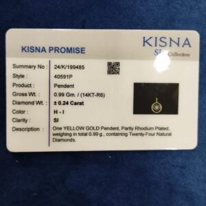 Dainty Diamond Pendant in 14K Gold – 0.24 Carat