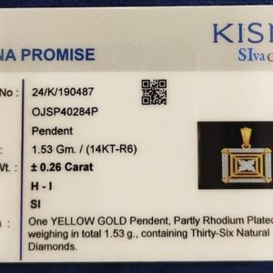 Classic Diamond Pendant in 14K Gold – 0.25 Carat