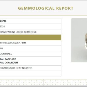 Natural Yellow Sapphire – 6.37 Ratti 5.730 Carat Ratti Certified Unheated Pukhraj | Octagon Mixed Cut | 6661D25713