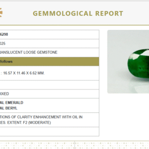 Natural Emerald | Govt. Lab Certified | Oval Mixed Cut  No: 8891D36298