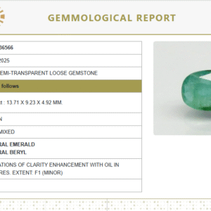 Natural Emerald | Govt. Lab Certified | Oval Mixed Cut No.: 8980D36566