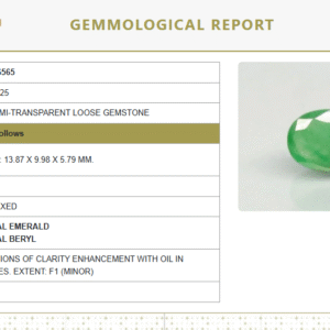 Natural Emerald | Govt. Lab Certified | Oval Mixed Cut | Green No.: 8980D36565