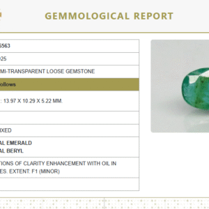 Natural Emerald | Govt. Lab Certified | Oval Mixed Cut No.: 8980D36563