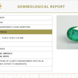 Natural Emerald | Oval Mixed Cut | Transparent | Govt. Lab Certified No. 8926D36373