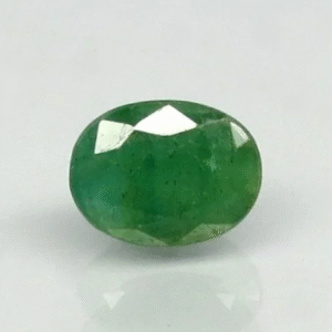 7.44 Ratti Natural Emerald | Oval Mixed Cut | Semi-Transparent | Govt. Certified