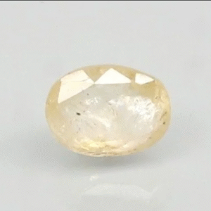 5.92 Ratti Natural Yellow Sapphire | Oval Mixed Cut | Transparent | Govt. Lab Certified | Unheated