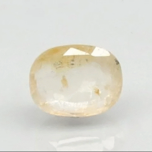 7.48 Ratti Natural Yellow Sapphire | Oval Mixed Cut | Transparent | Govt. Lab Certified | Unheated