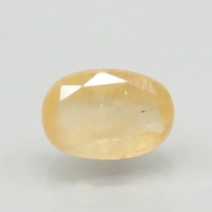 8.50 Ratti Natural Yellow Sapphire | Oval Mixed Cut | Transparent | Govt. Lab Certified | Unheated