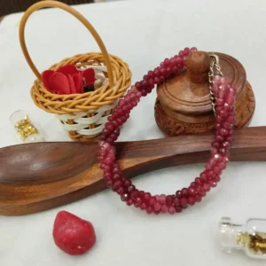 Pink Premium  Semi shaded Ruby  Bracelet for Men & women