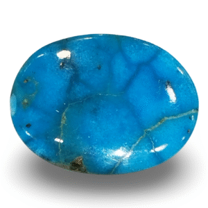 Natural Turquoise | IGC Certified | Oval | Matrix Sea Blue Certification Number: IGCDKBAJ44711