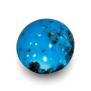 Natural Turquoise | Sea Blue | Round | Matrix Background | IGC Certified  Certification: IGC (IGCDKBAJ44716)