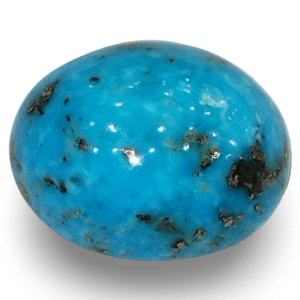 Natural Turquoise | IGC Certified | Oval Cabochon | Sea Blue | Healing Matrix Stone  Certification Number: IGCDKBAJ41409